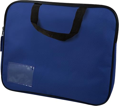 Butterfly Book and Document Bag with Handles, Navy