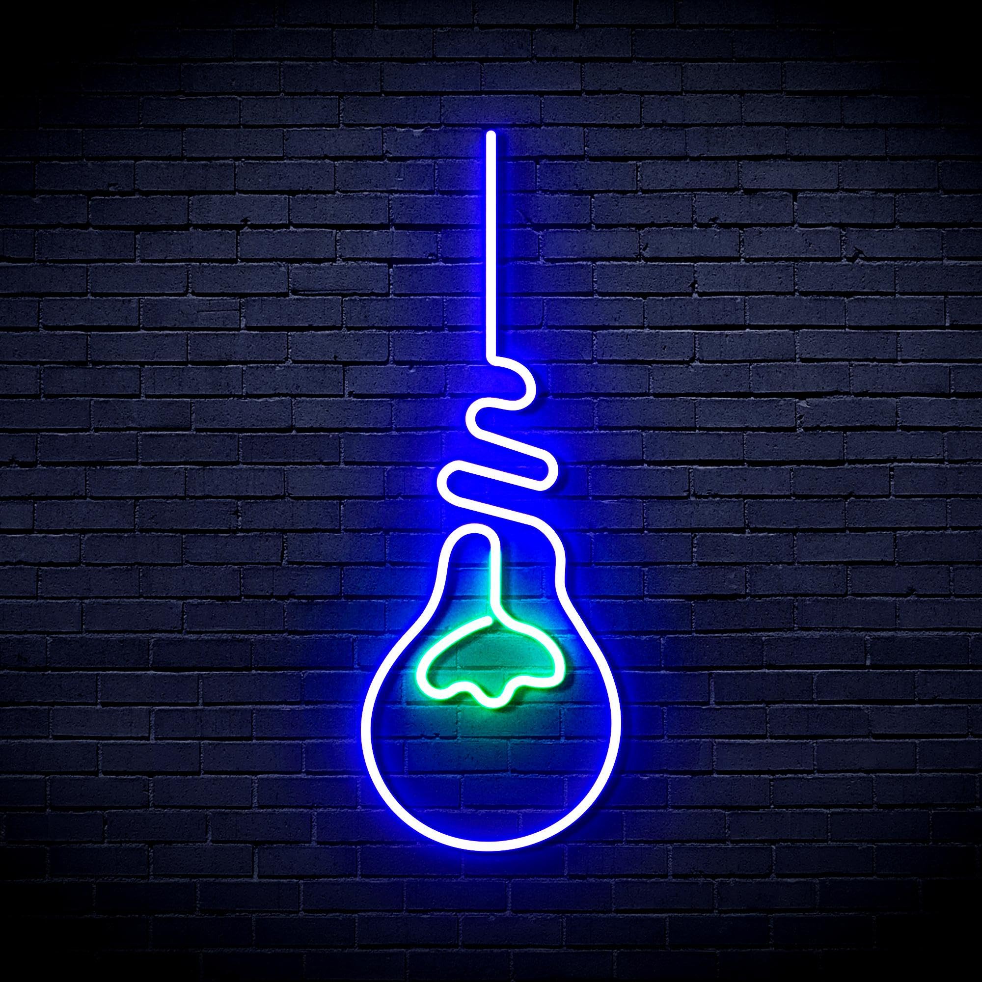 ADVPRO Light Bulb Flex Silicone LED Neon Sign - Green & Blue - st16s42-fnu0064-gb โ image 1