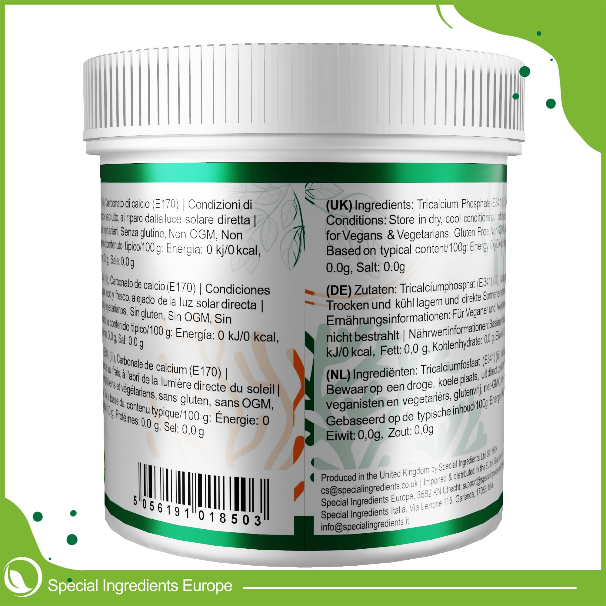 Special Ingredients Everest Powder, 5 kg | Everest Pulver, Ersatz für Titandioxid, für Saucen, Milchprodukte, Desserts, Eiscreme und Backen, Vegan, Glutenfrei, GVO-Frei