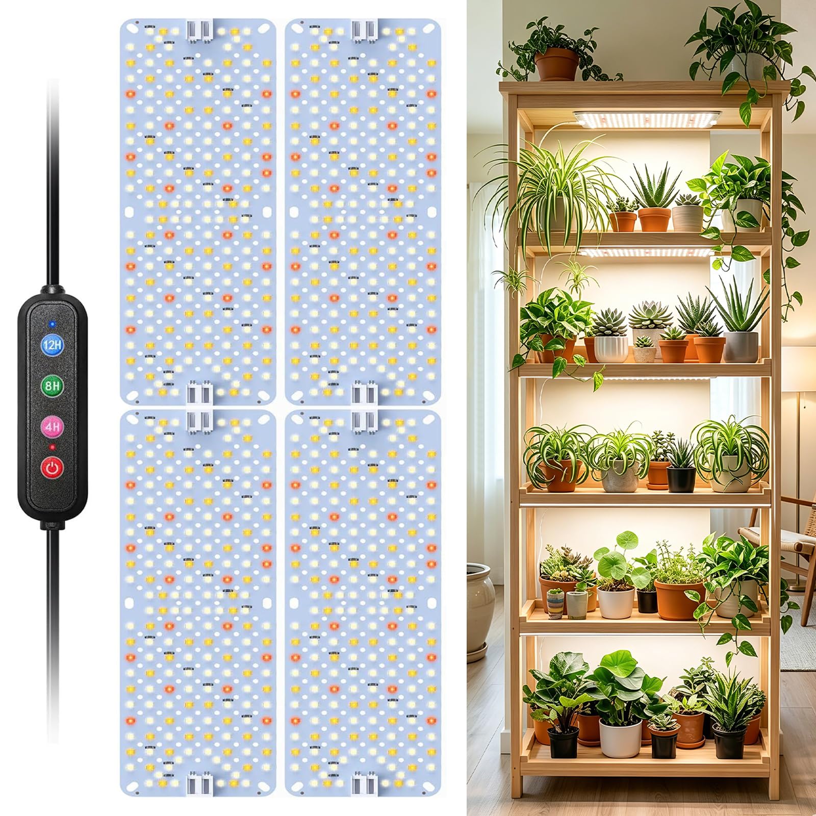 SDOVUERC 768 LEDs Panel Grow Light
