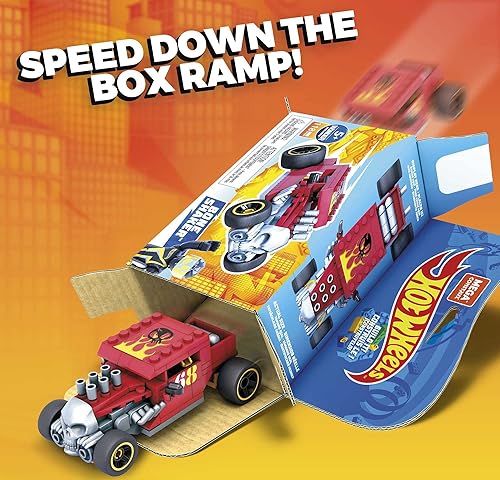 Miniatura 3 de Hot Wheels Mega Construx - Juego de construcción de coctelera de huesos, juguetes de construcción para niños de 5 años en adelante