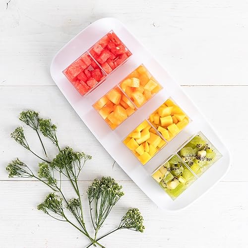 Miniatura 8 de Plasticpro Bandejas de plástico para servir, platos desechables para fiestas, color blanco, (4, bandejas negras cuadradas)