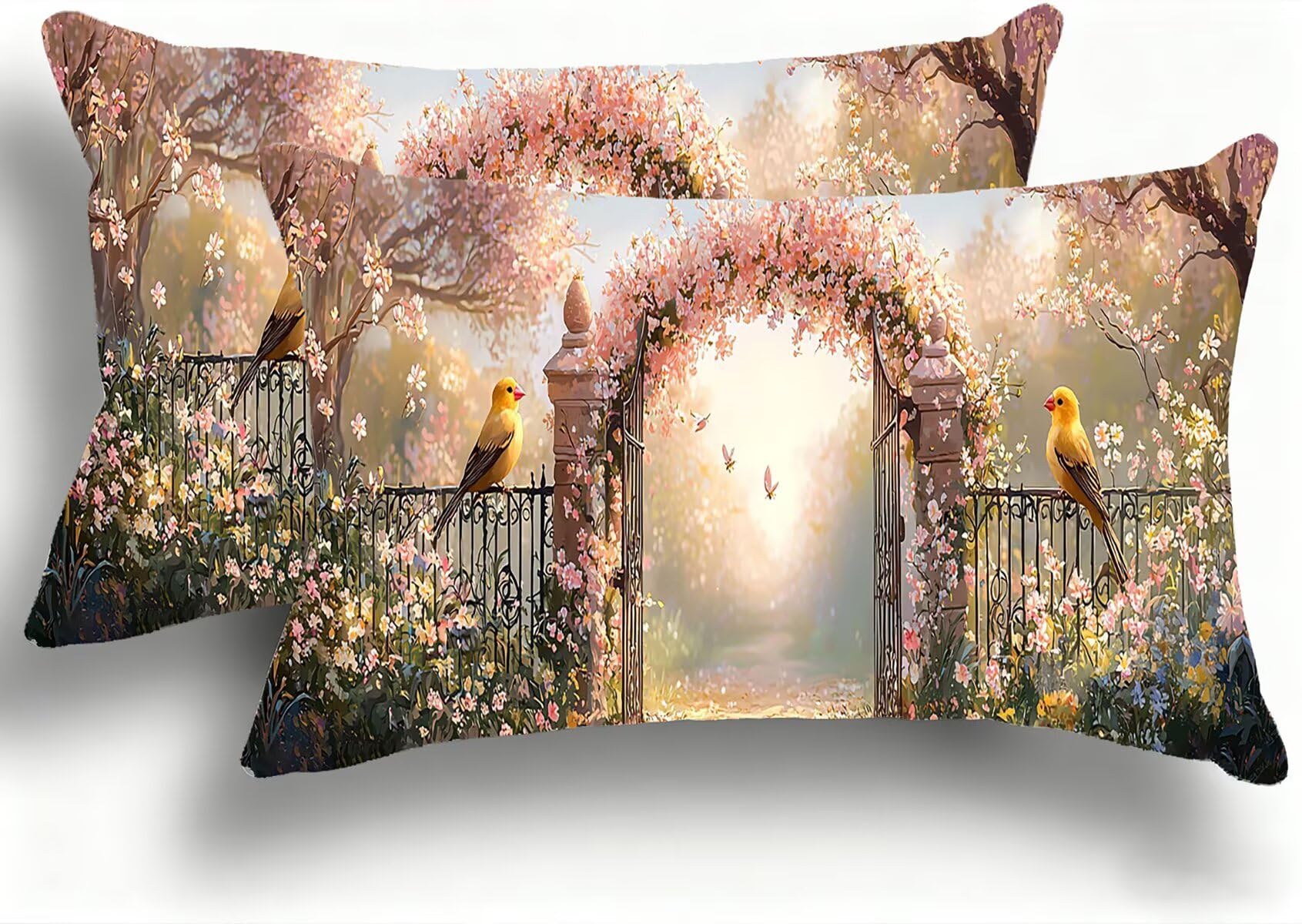 Taie oreiller 35x70 imperméable fleurie pour sublimer votre salon de jardin cet été