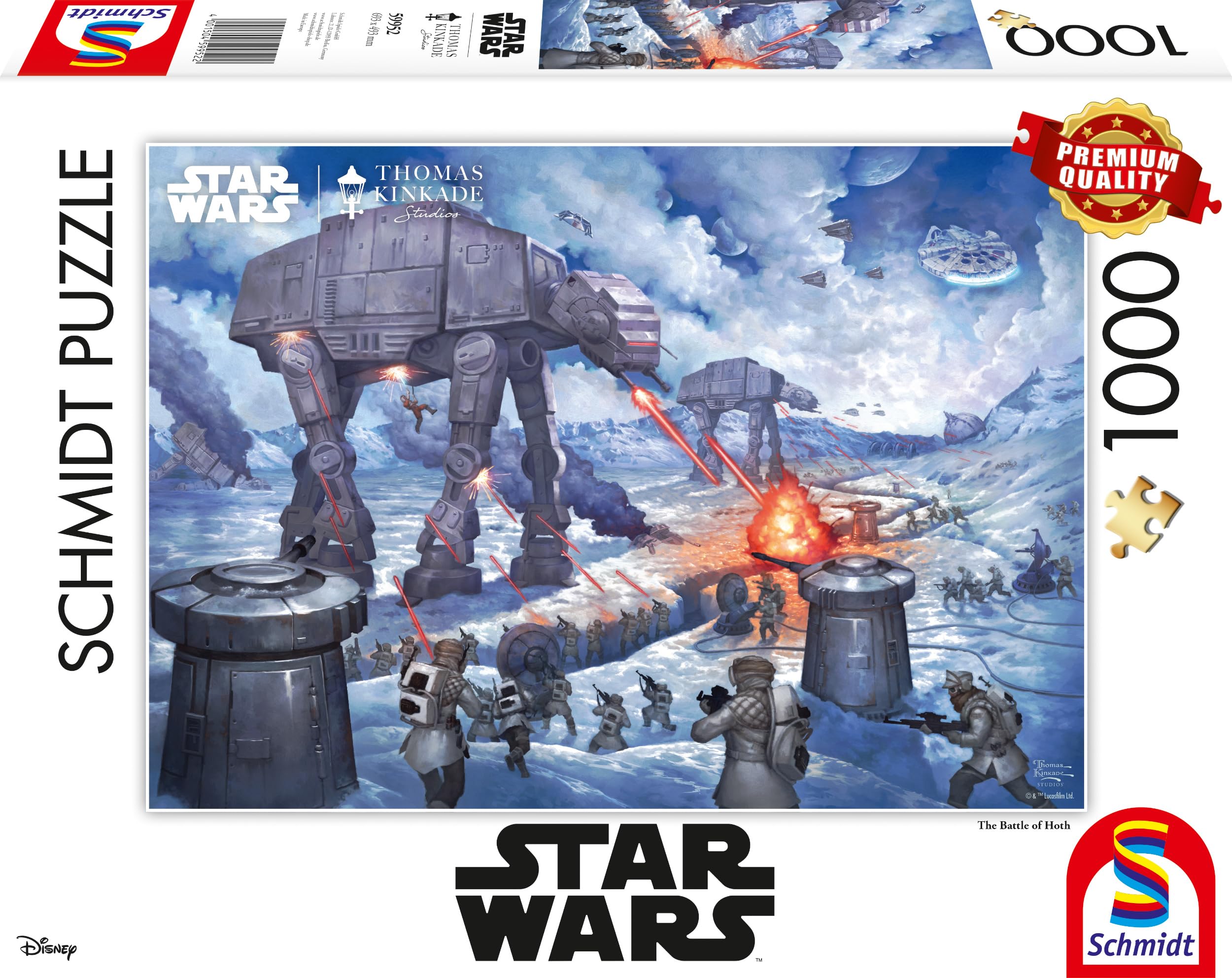 Schmidt Spiele, Thomas Kinkade: Disney Star Wars The Battle of Hoth (1000 pc), Puzzle, Ages 12+ — image 1