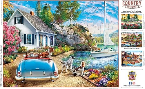 Miniatura 7 de MasterPieces Rompecabezas de 500 piezas para adultos, familia o jóvenes, escape de la tarde, 15 x 21 pulgadas