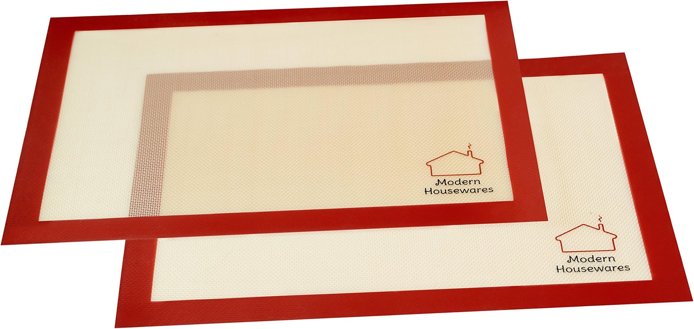 Silicone Baking Mat, 2 pack, Use in Microwave & Ovens for Healthy Cooking, Nonstick pan, FDA-safe, Save on Parchment Paper, Foil, Pam Cooking Spray & Butter. Reuse your mats & cook healthy today! Dishwasher TOP rack, EZ Clean, 100% Lifetime Guarantee