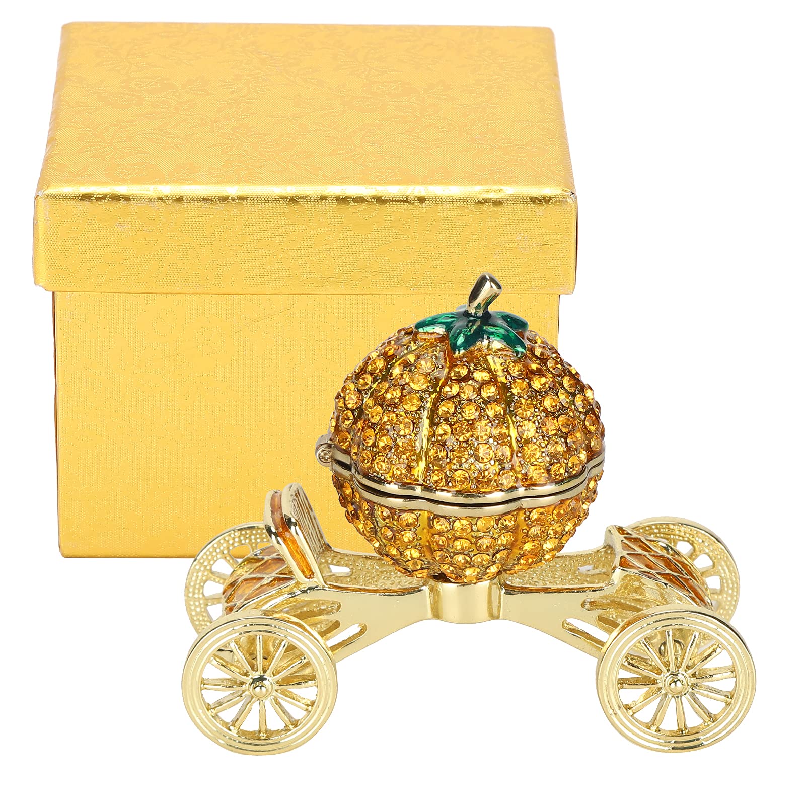 Figurine de chariot de citrouille en alliage, cadeau idéal pour la fête des mères