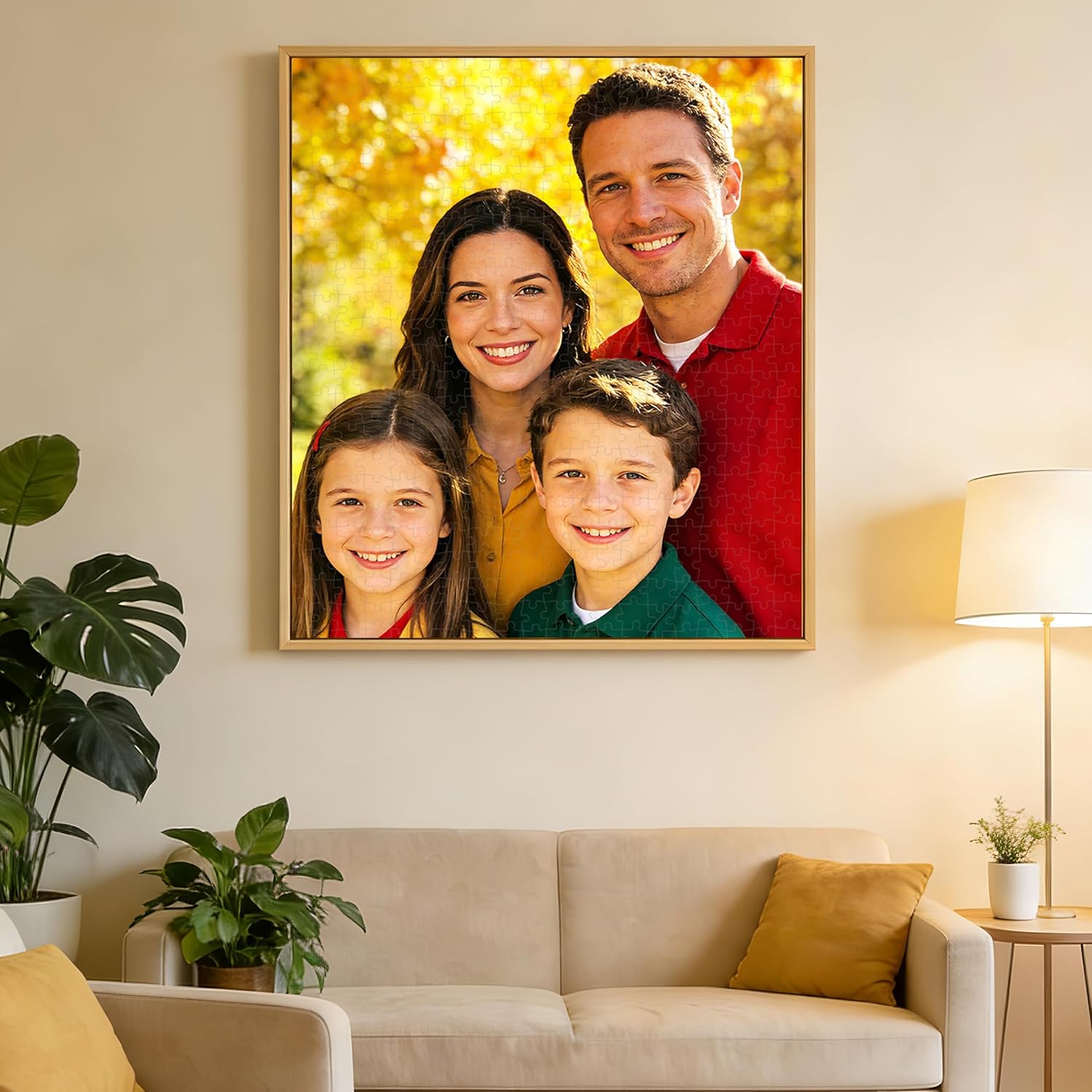 Custom Photo Puzzle 1000 Pieces，Personalized Jigsaw Puzzle Made from Your Own Picture, Ideal Gift for Valentine's Day, Wedding, Pet, Birthday, Familys