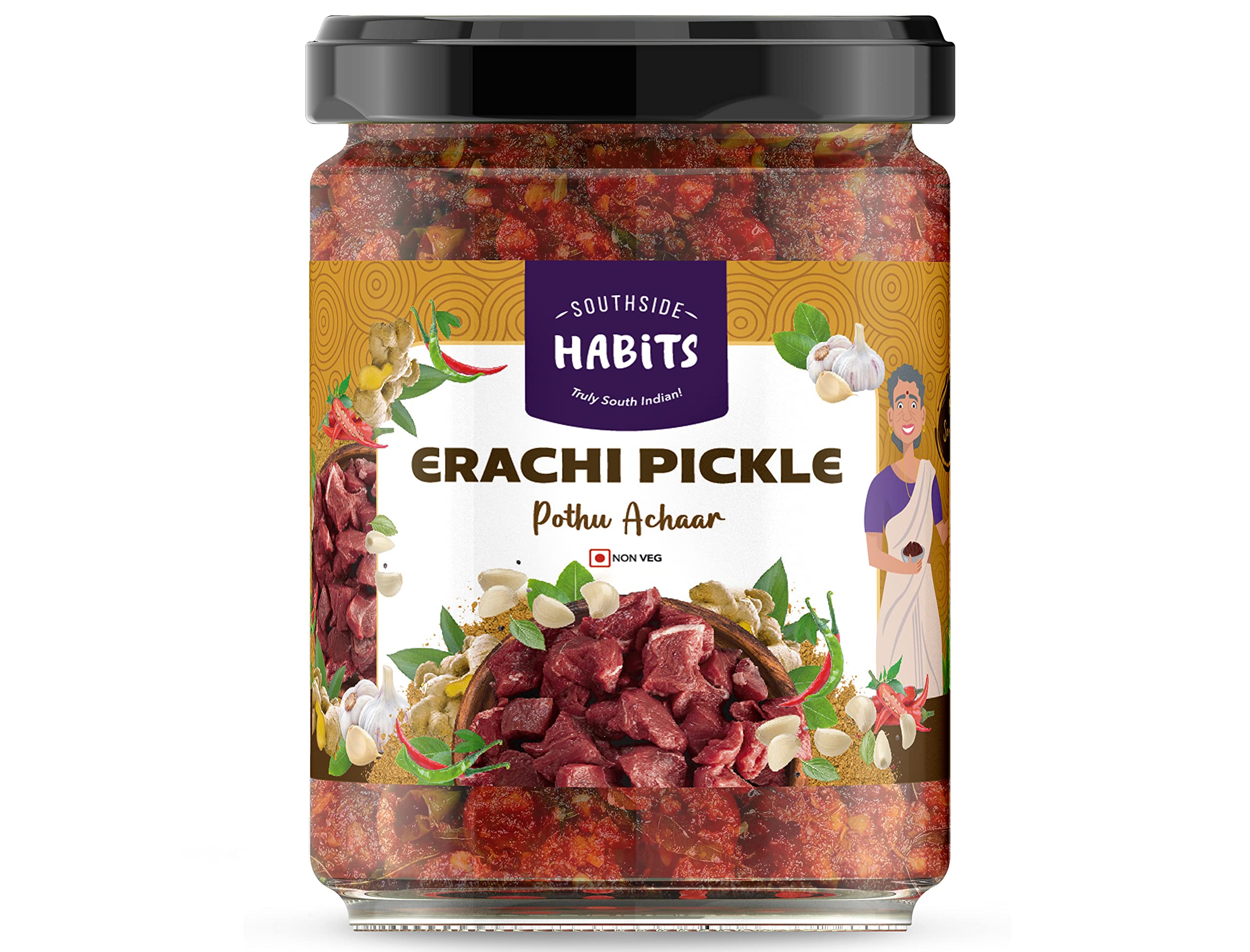 Southside Habits Erachi Pickle (200g) | Pothu Achaar | Irachi Achaar [PET Bottle] (B0C2NH1W61) Amazon Price History, Amazon Price Tracker