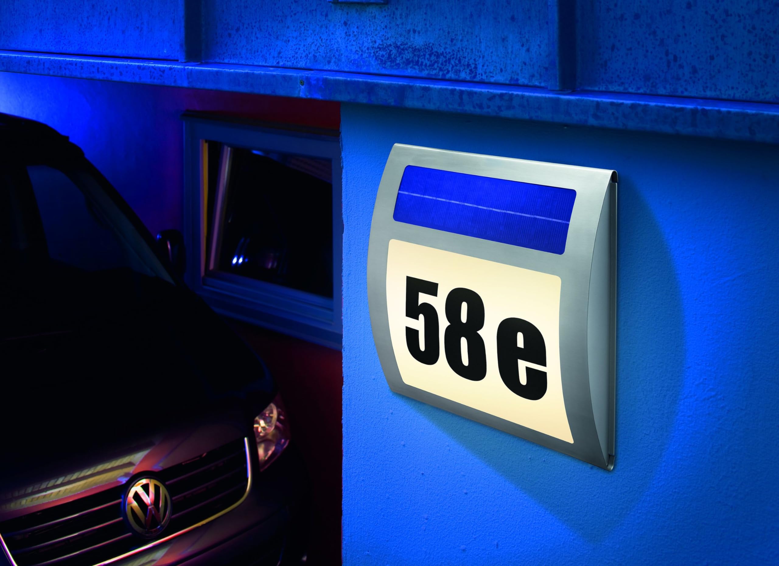 Esotec, Numero civico Luminoso, Bianco (Lichtfarbe: warmweiß)