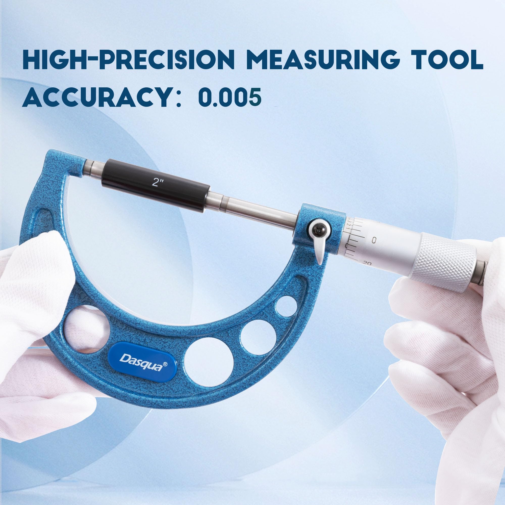 Dasqua Außenmikrometer Hochpräzise 50-75 mm mit Genauigkeit 0,005 mm für Außenmessungen Außenmikrometer Calibrador
