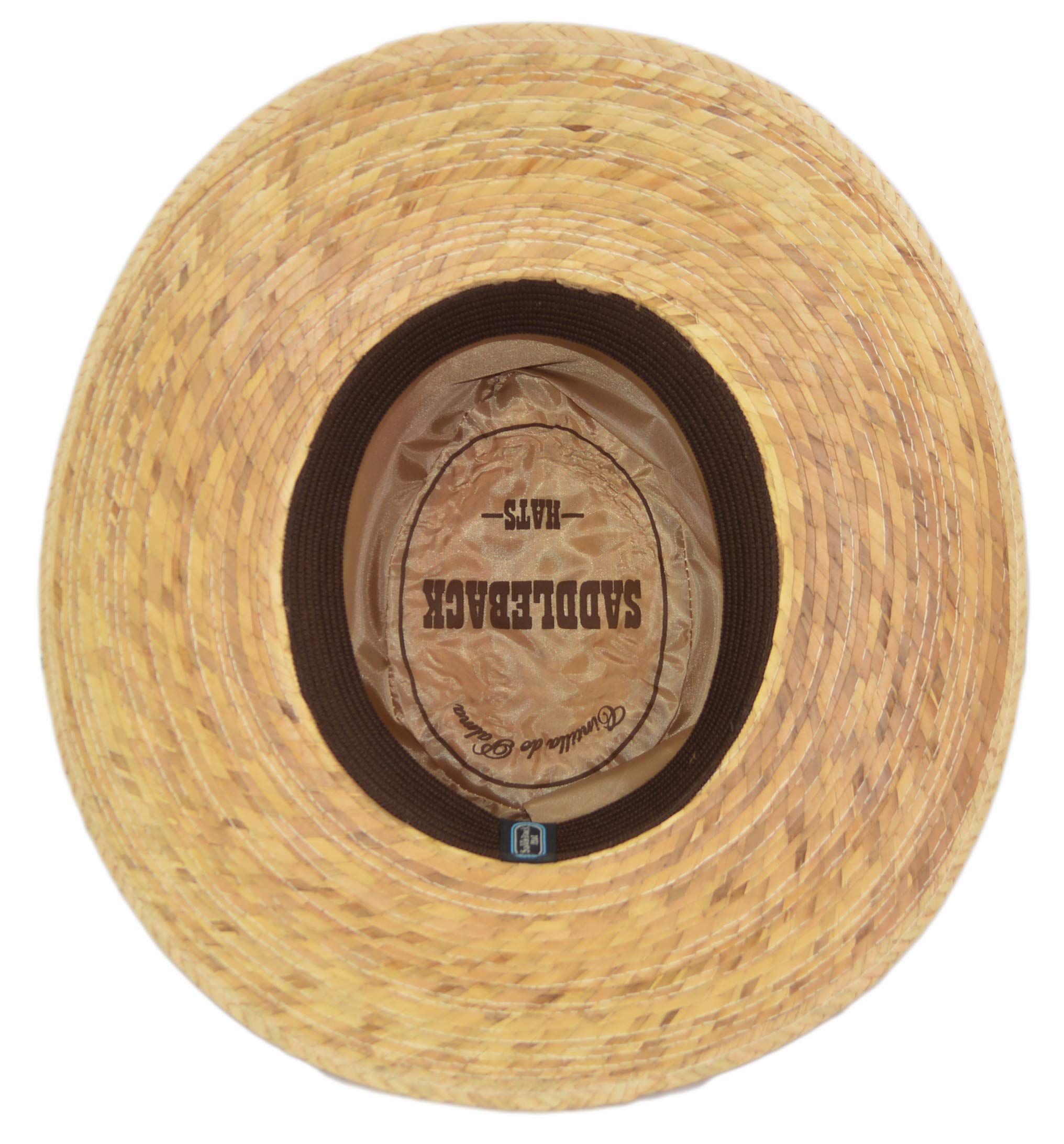 Mexican Palm Leaf Straw Gambler Bolero Sun Hat Classic Gaucho Cowboy Flex Fit Hat Natural product thumbnail 7