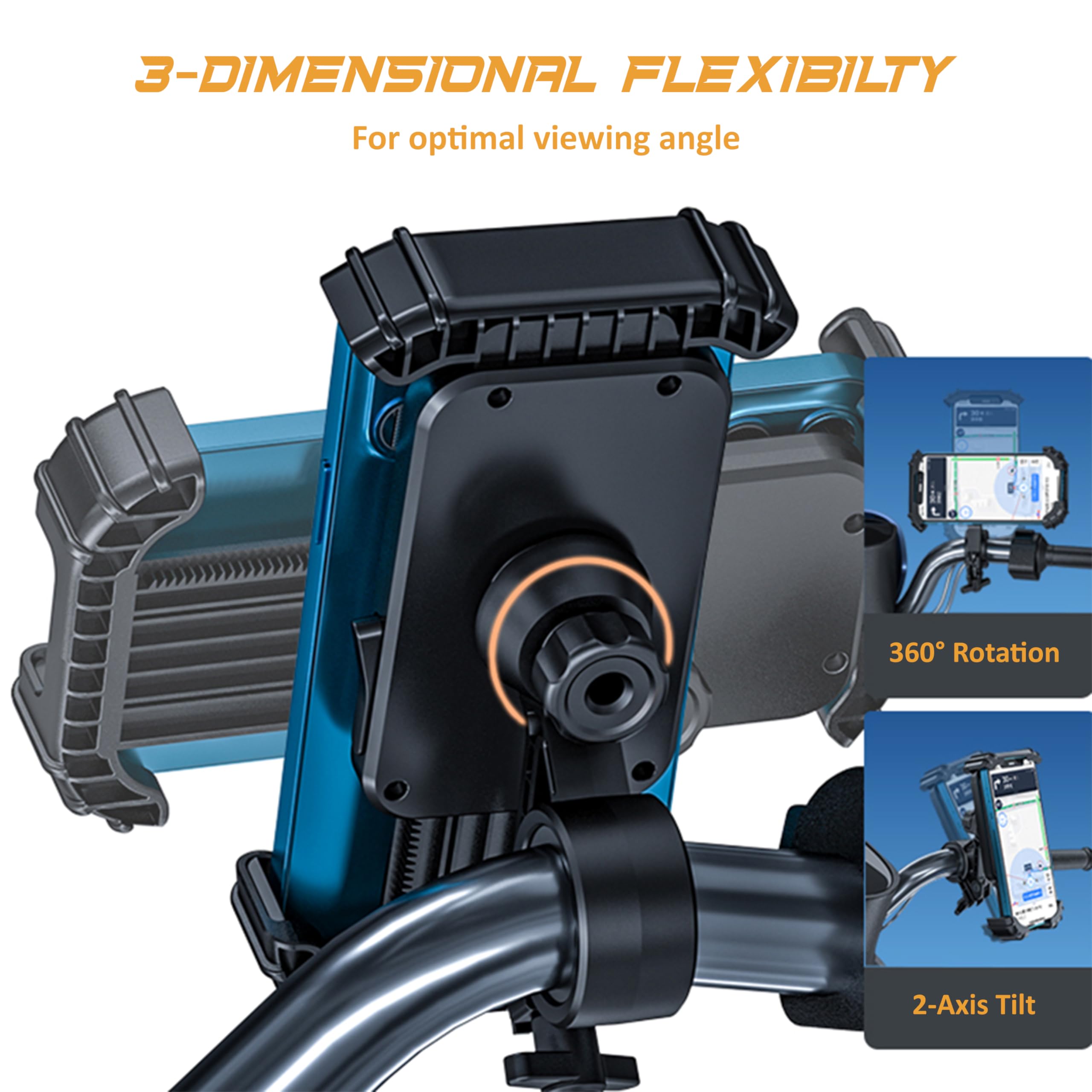 Brand New Motorcycle Bike Phone Holder-bicycle Handlebar Phone Holder Mountain Bike Motorcycle Accessories - View #9