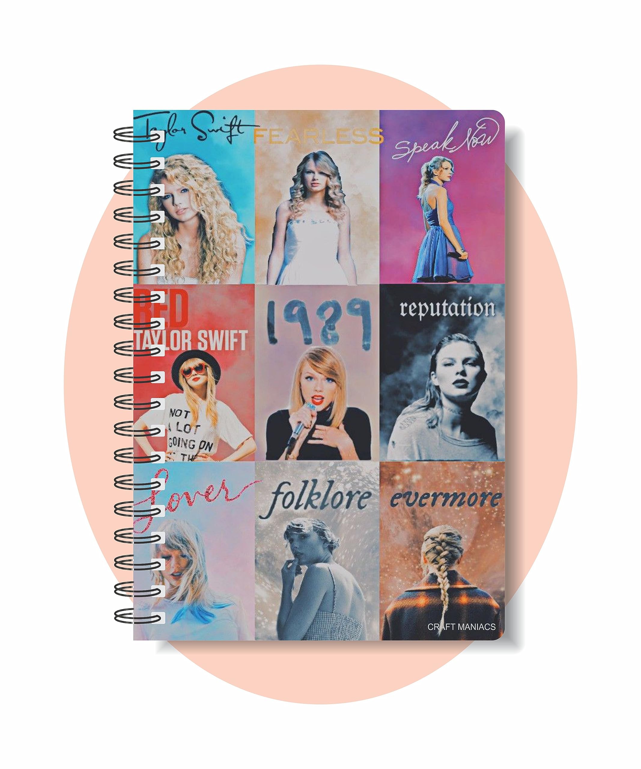 Taylor Swift 4枚セット CRAFT MANIACS TAYLOR SWIFT COLOR POP ART ROUND CORNER PRINTED A5