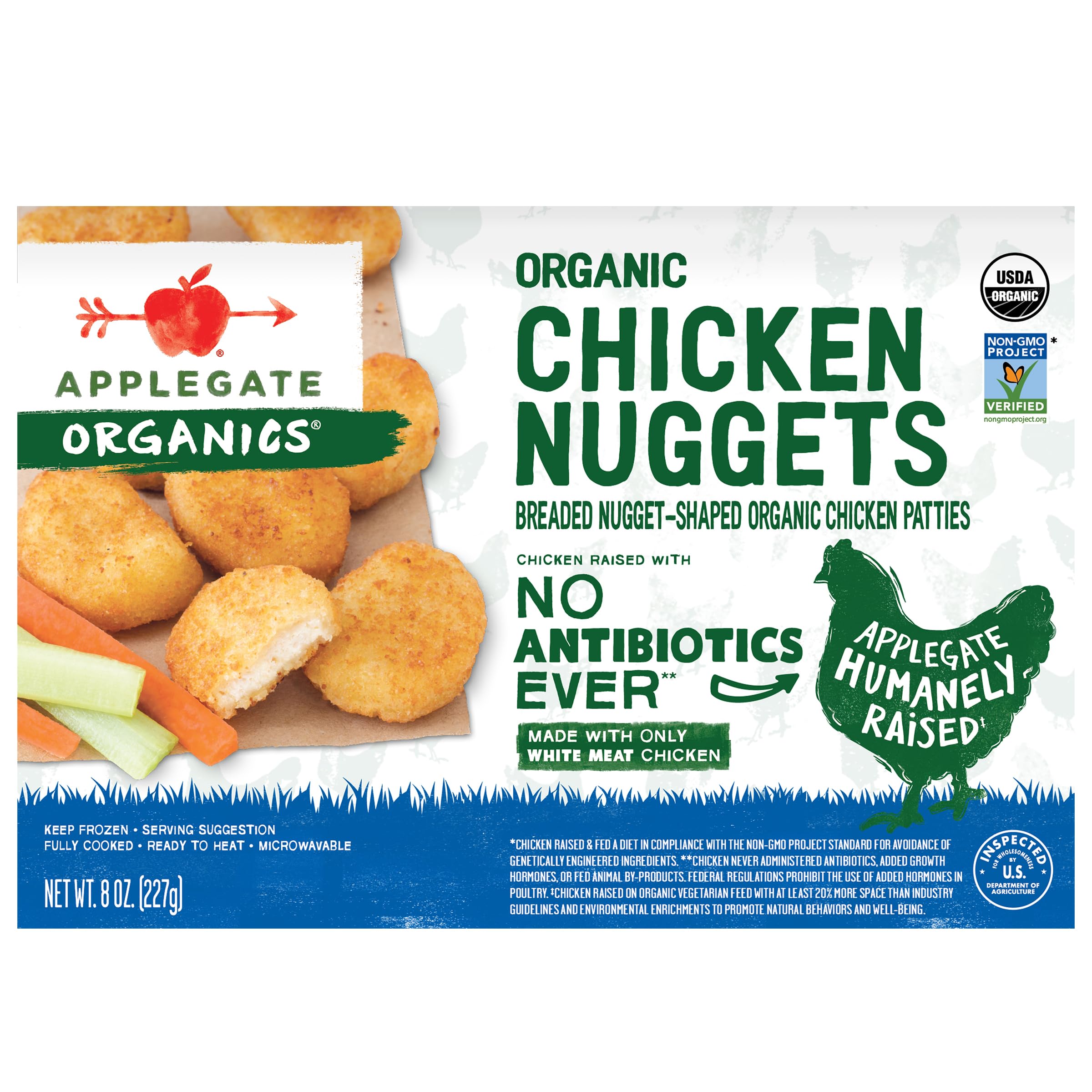 Applegate, Organic Chicken Nuggets, 8oz (Frozen)