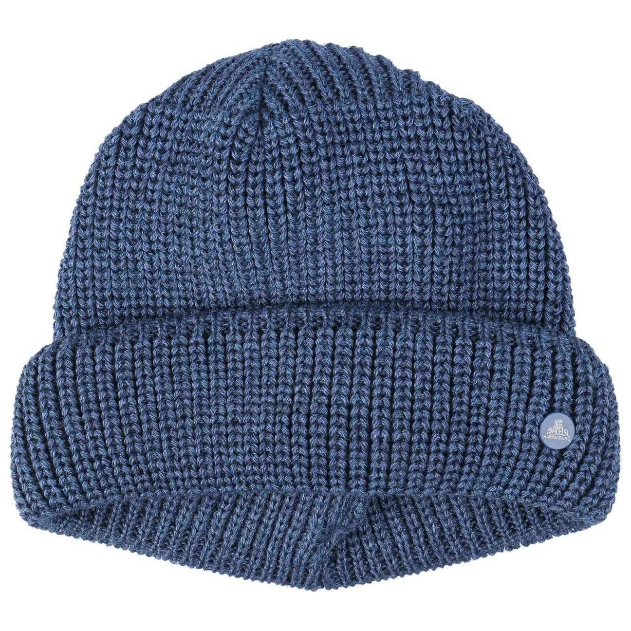 HAMMABURG Strick Dockermütze Beanie Wolle Made in Italy Damen Herren Herbst Winter