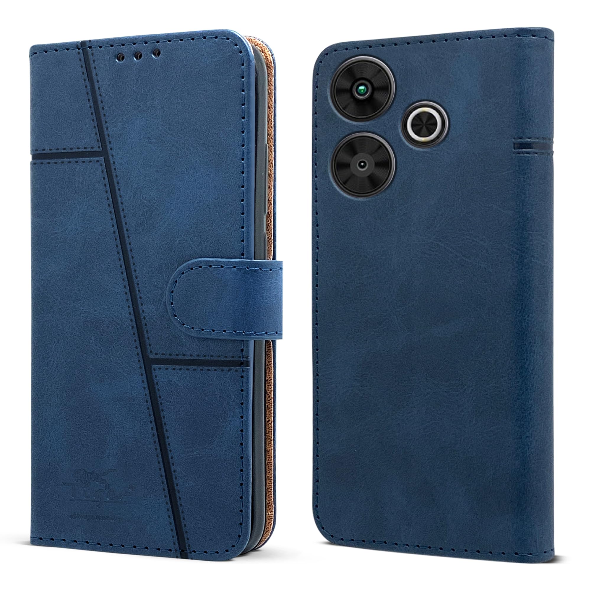 Jkobi Flip Cover Case for Poco M6 Plus 5G (Stitched Leather with Magnetic Closure) (B0DFLQR5PG) Amazon Price History, Amazon Price Tracker