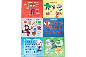 Spidey and His Amazing Friends Super Soft Learning Blanket for Kids