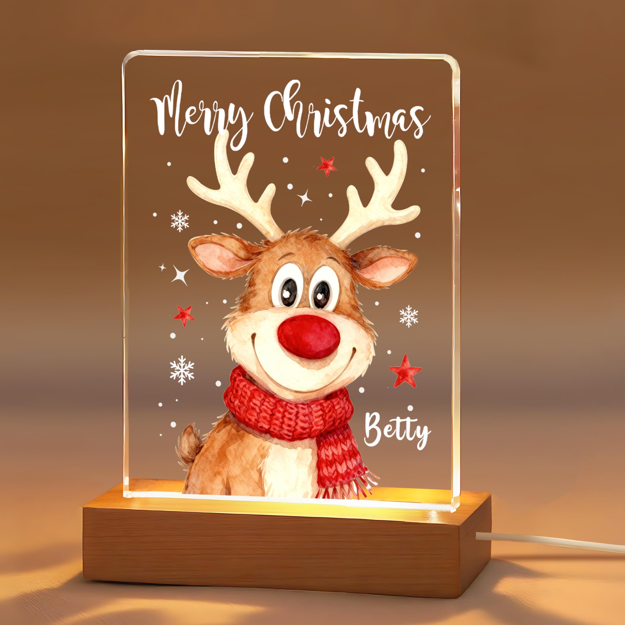 Personalised Christmas Cards 2025, Light Up Christmas Card, Xmas Cards, Custom Special Christmas Cards Gifts for Kids, Granddaughter, Grandson, Boys, Girls, Daughter, Son (Design 2)