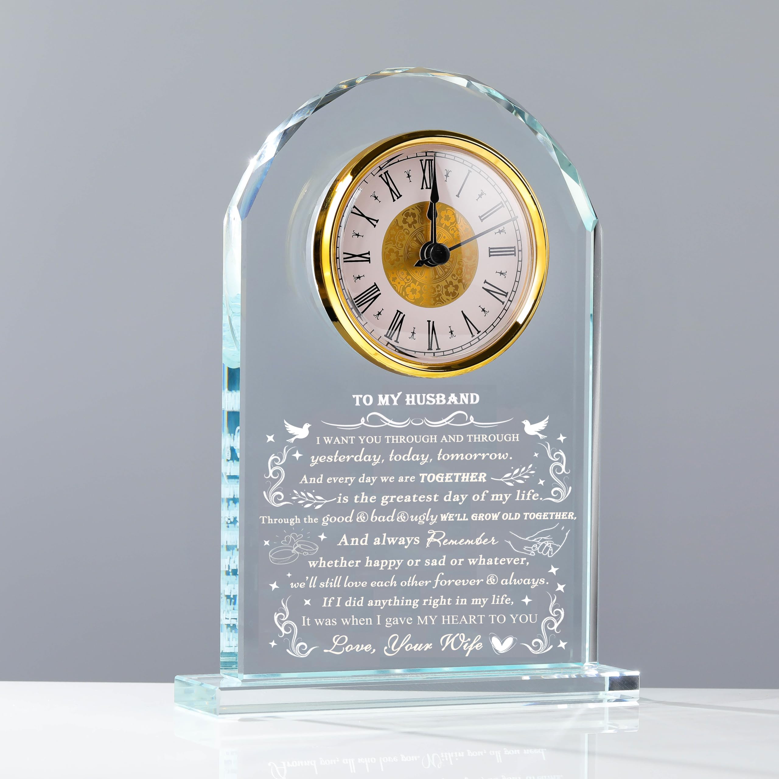 Movdyka Crystal Clock Gift
