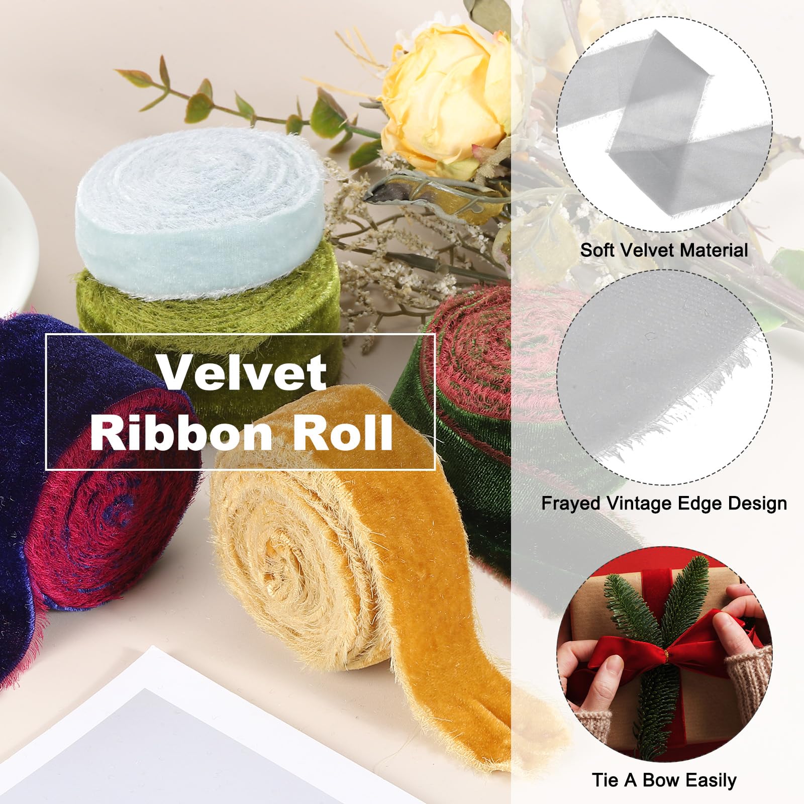 PATIKIL 2 Inch Velvet Ribbon - Image 3