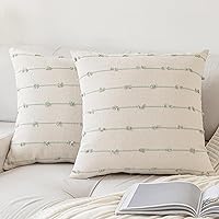 Vista 8 de Juego de 2 fundas de almohada bohemias de 12 x 20 pulgadas, modernas, rústicas, decorativas, cuadradas, neutrales, para sofá, cama, beige y marrón