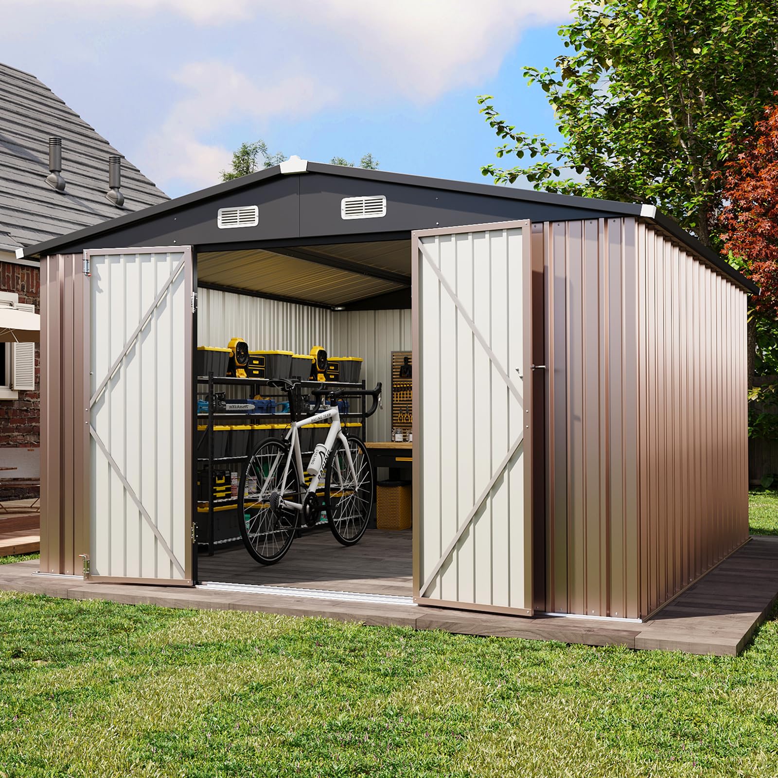 Aoxun 10x12 FT Outdoor Storage Shed Instruction Manual