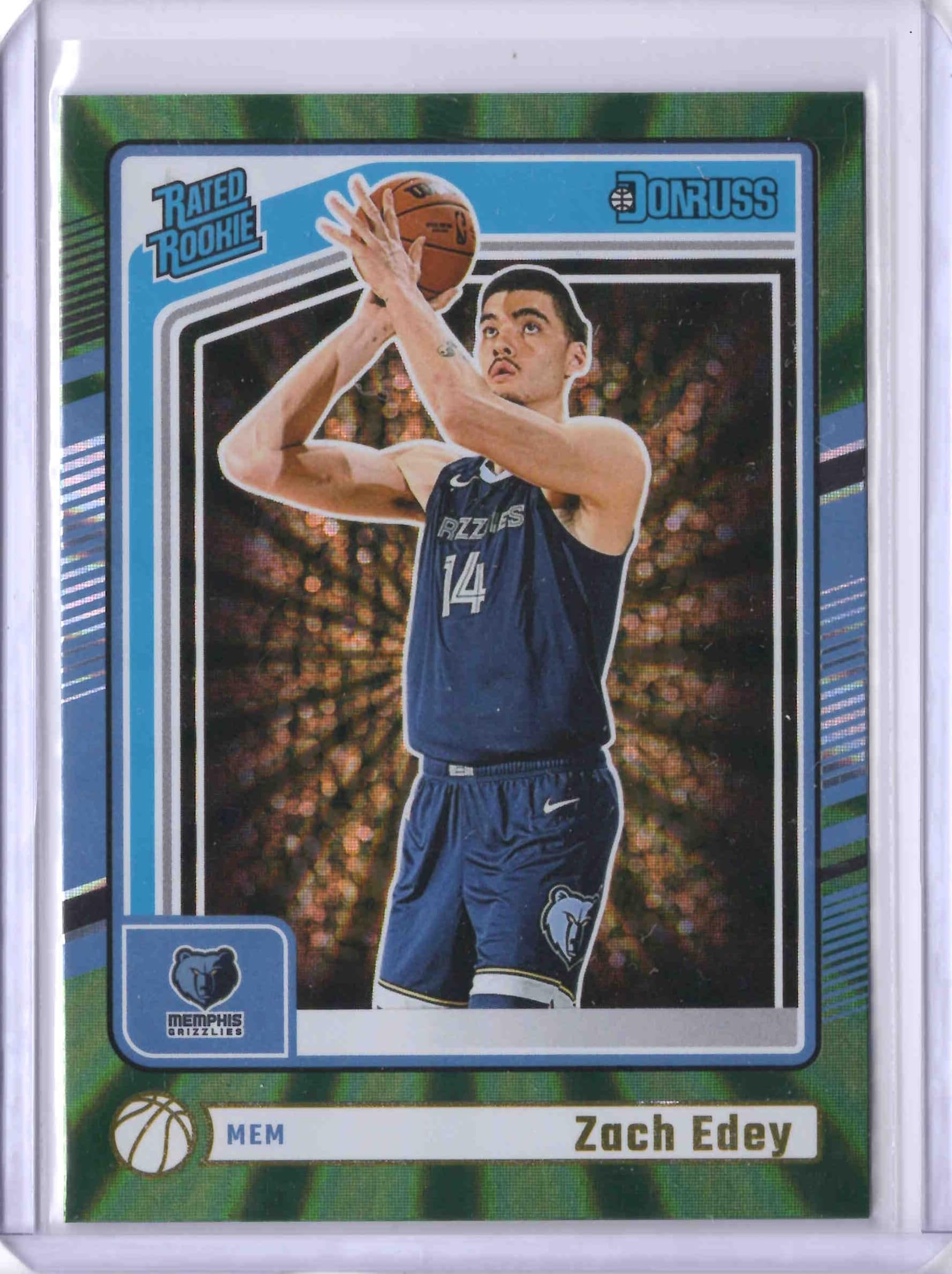 Amazon.com: 2024-25 Trading Card Holo Green Laser #239 Zach Edey