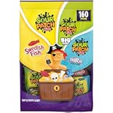 SOUR PATCH KIDS Original, Tropical, Big Kids & SWEDISH FISH Halloween Candy Variety Pack, Bulk Candy, 160 Trick or Treat Bags