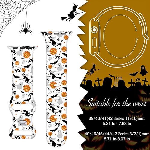 Miniatura 130 de Christmas Gift Compatible with Christmas Apple Watch Bands for Women 49mm 46mm 45mm 44mm 42mm, Soft Silicone Santa Claus for Apple Watch Ultra 3