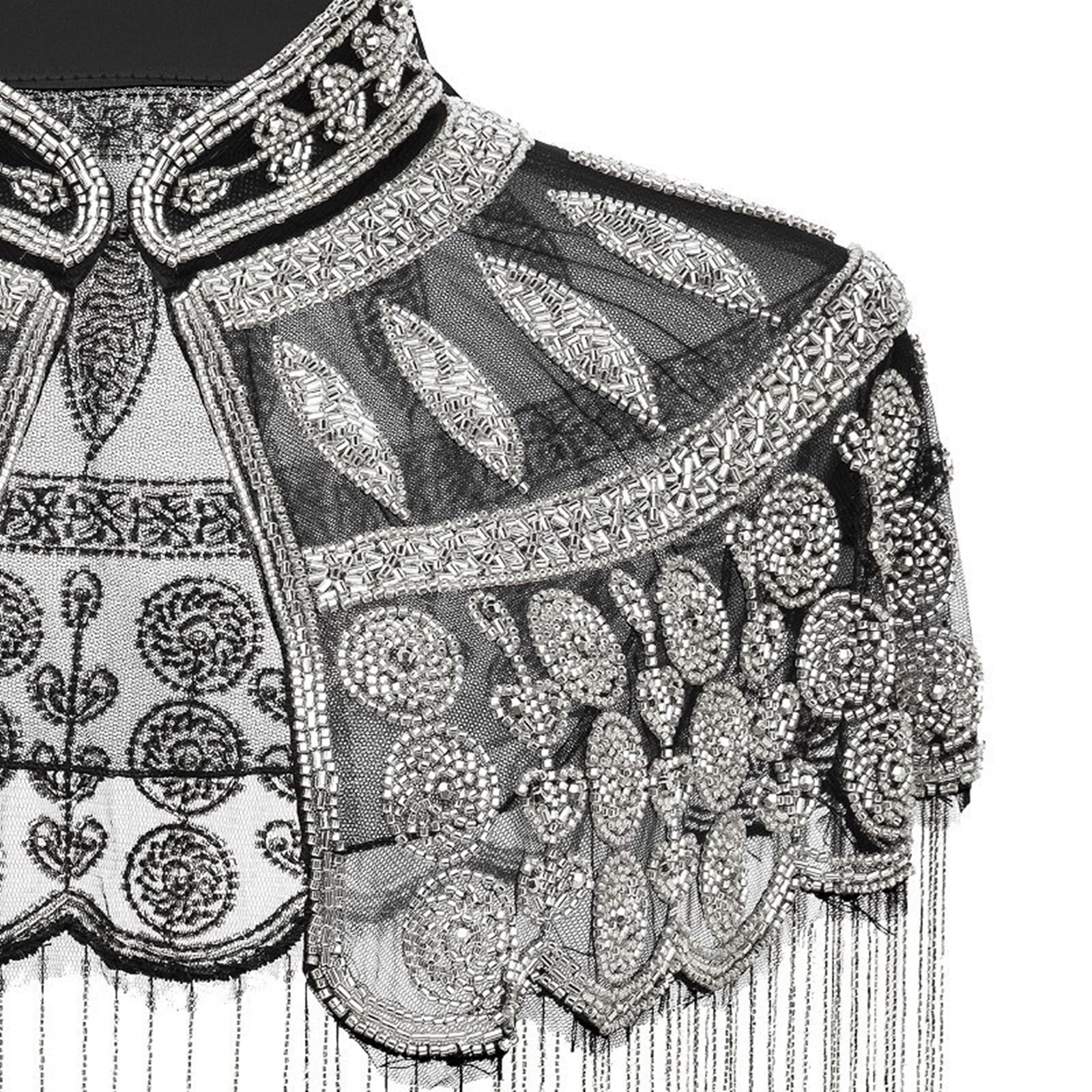 Chal decorativo con lentejuelas brillantes para mujer, festival, reunión, envoltura de hombro para ocasiones especiales, fiesta temática