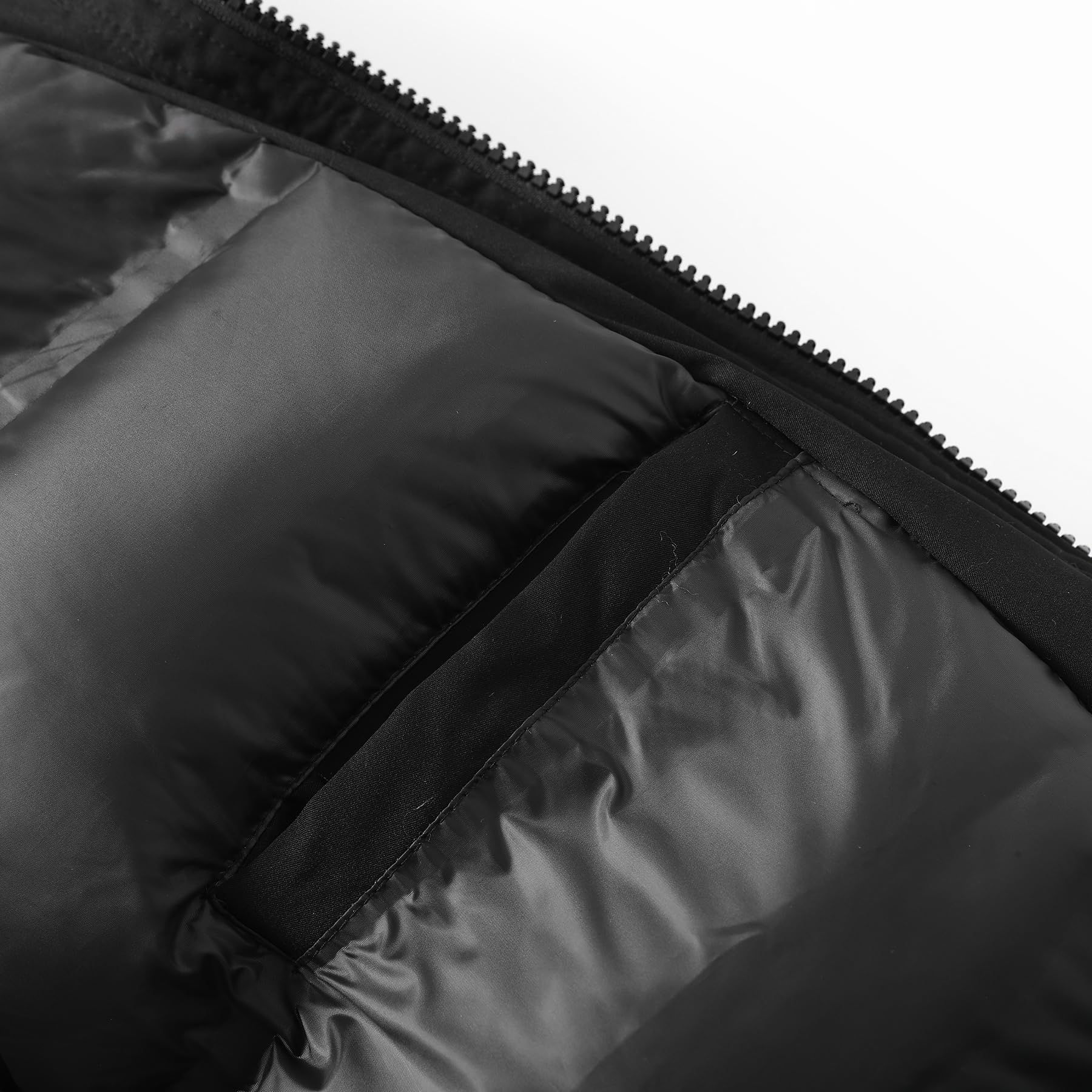 Allthemen Uomo Piumino Media Lunghezza Cappuccio Giubbotto Puffer Impermeabile Antivento Giacca Parka Invernale