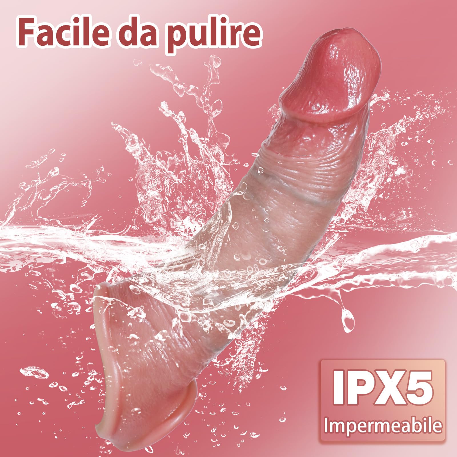 Guaina Pene Vibratore Sex Toys per Uomini - Dildo Realistico Uomo Prolunghe  per il Pene Giocattoli Sessuali Donna Coppie Sesso con 10 Modalità di  Vibrazione, Erotici Maschili Anello Vibrante del Pene :