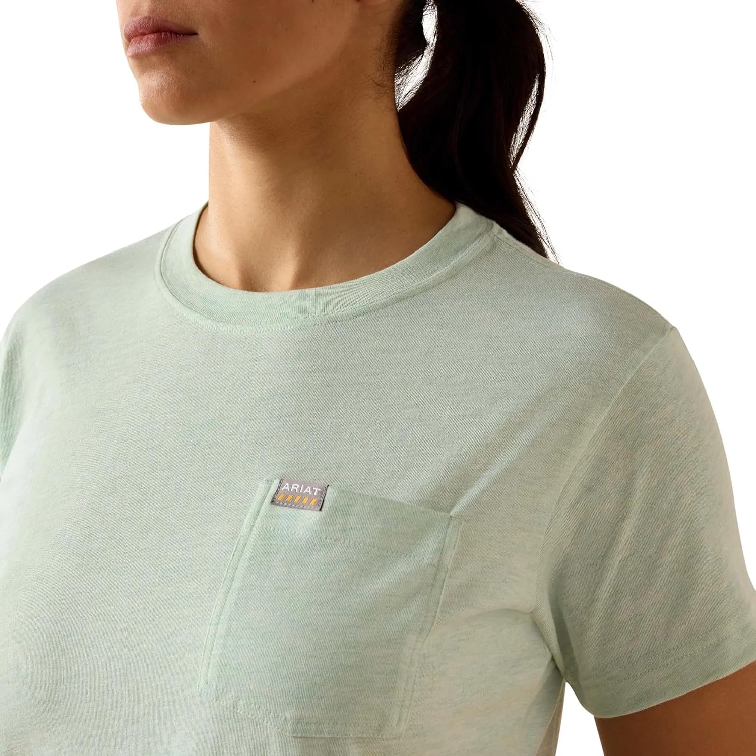 Ariat Womens Rebar Cotton Strong Space Dyed T-Shirt - Image 5