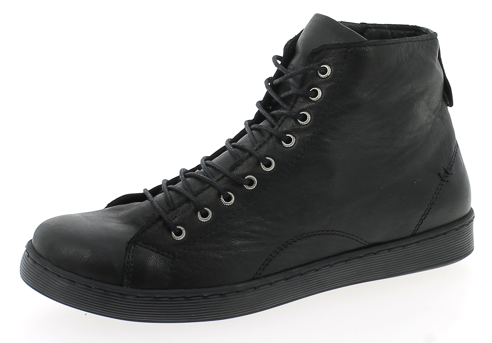 Andrea Conti Damen Schnürer, Sneaker, Schwarz,