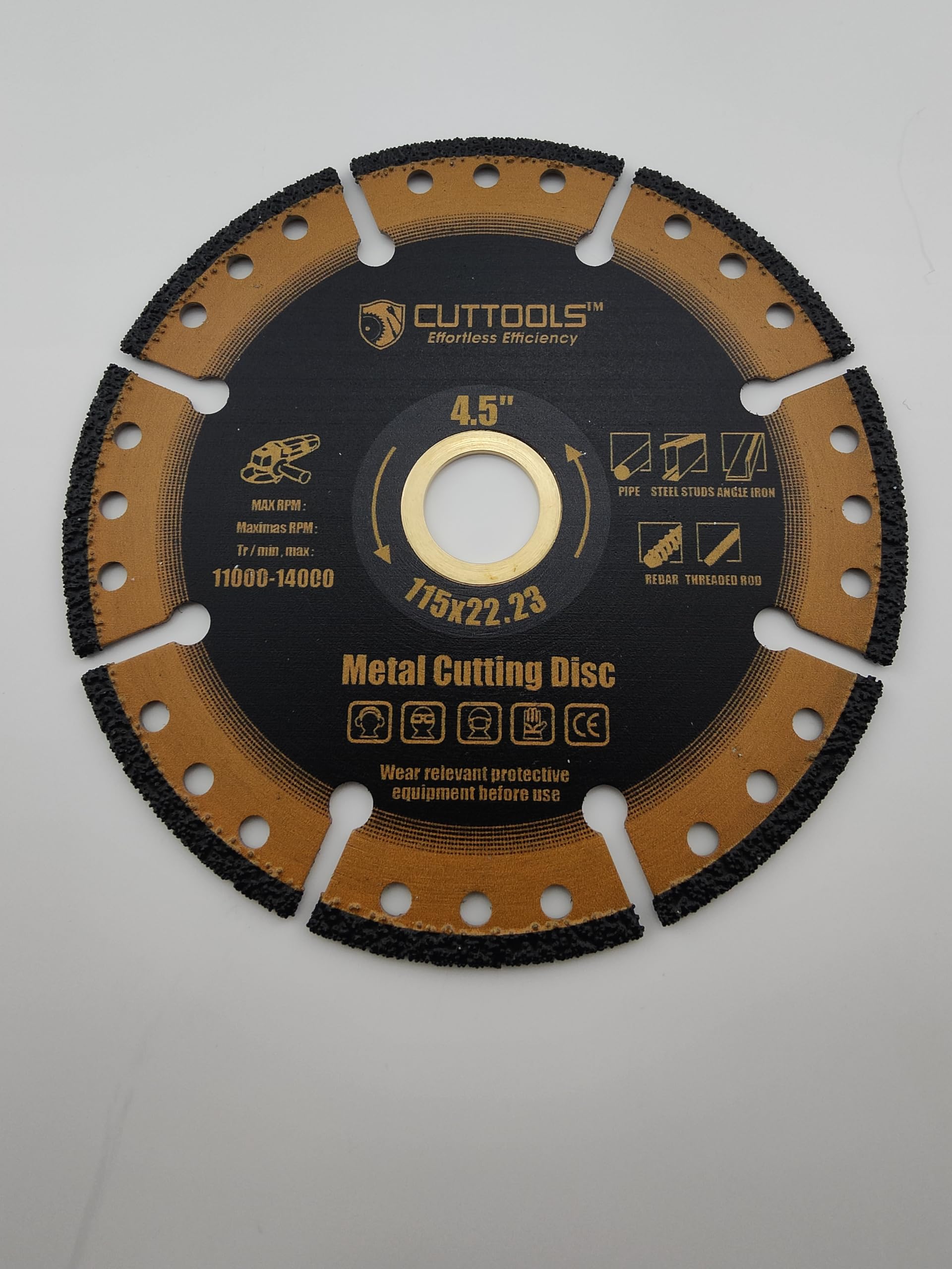 CUTTOOLS Bore Reducer Ring Bush Washer for Circular Saw Blade 22.2 X 20 mm/22.2 x16 mm, Bronze - Image 3