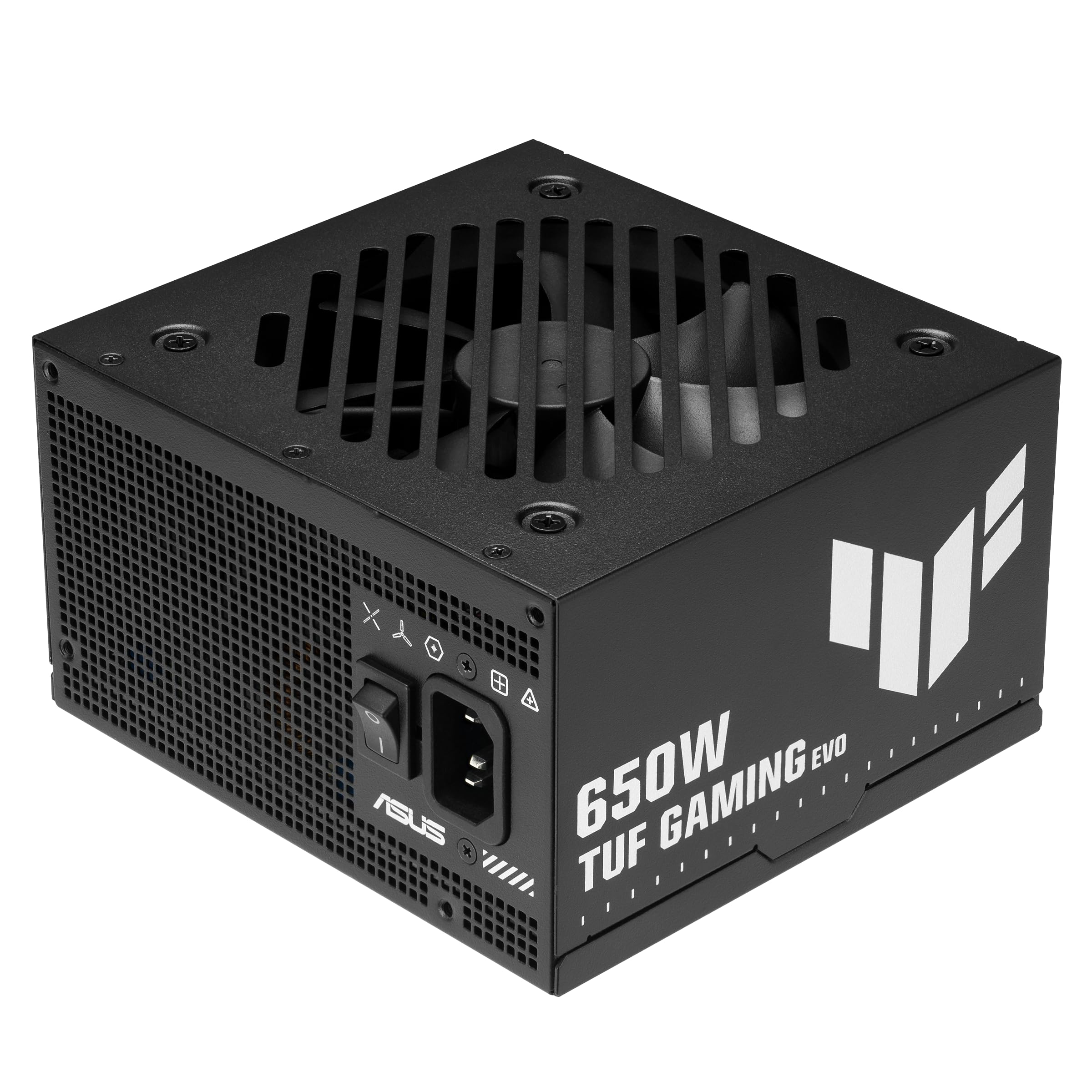 ASUS TUF Gaming 650W Bronze Evo - Bloc d'alimentation (650 Watt, ATX 3.1, entièrement modulaire, 80 Plus Bronze, Certification Militaire, roulements à Double Bille, revêtement PCB, 6 Ans Garantie)