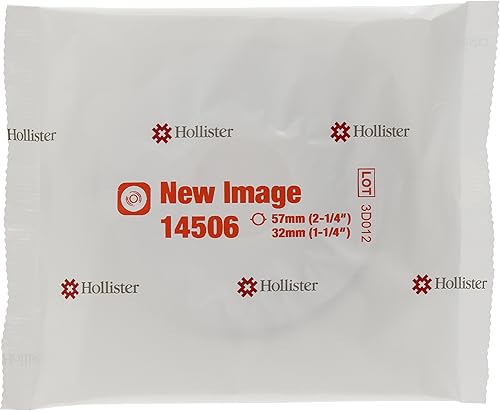 FlexWear Precortada, cinta adhesiva de barrera de ostomía de desgaste estándar, 2.244 in, brida 5 por caja 14506