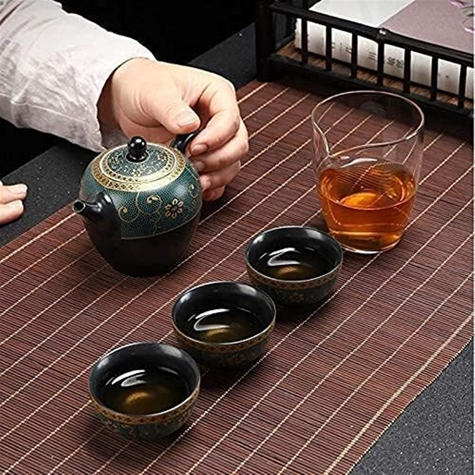 Teiera Teiera Cinese Creativa Fatta a Mano 170ml Kung Fu Teiera Set da tè in Ceramica Accessori per la Cerimonia del tè Teiera Pentola Singola