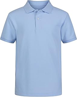 IZOD Boys' Toddler School Uniform Short Sleeve Pique Polo