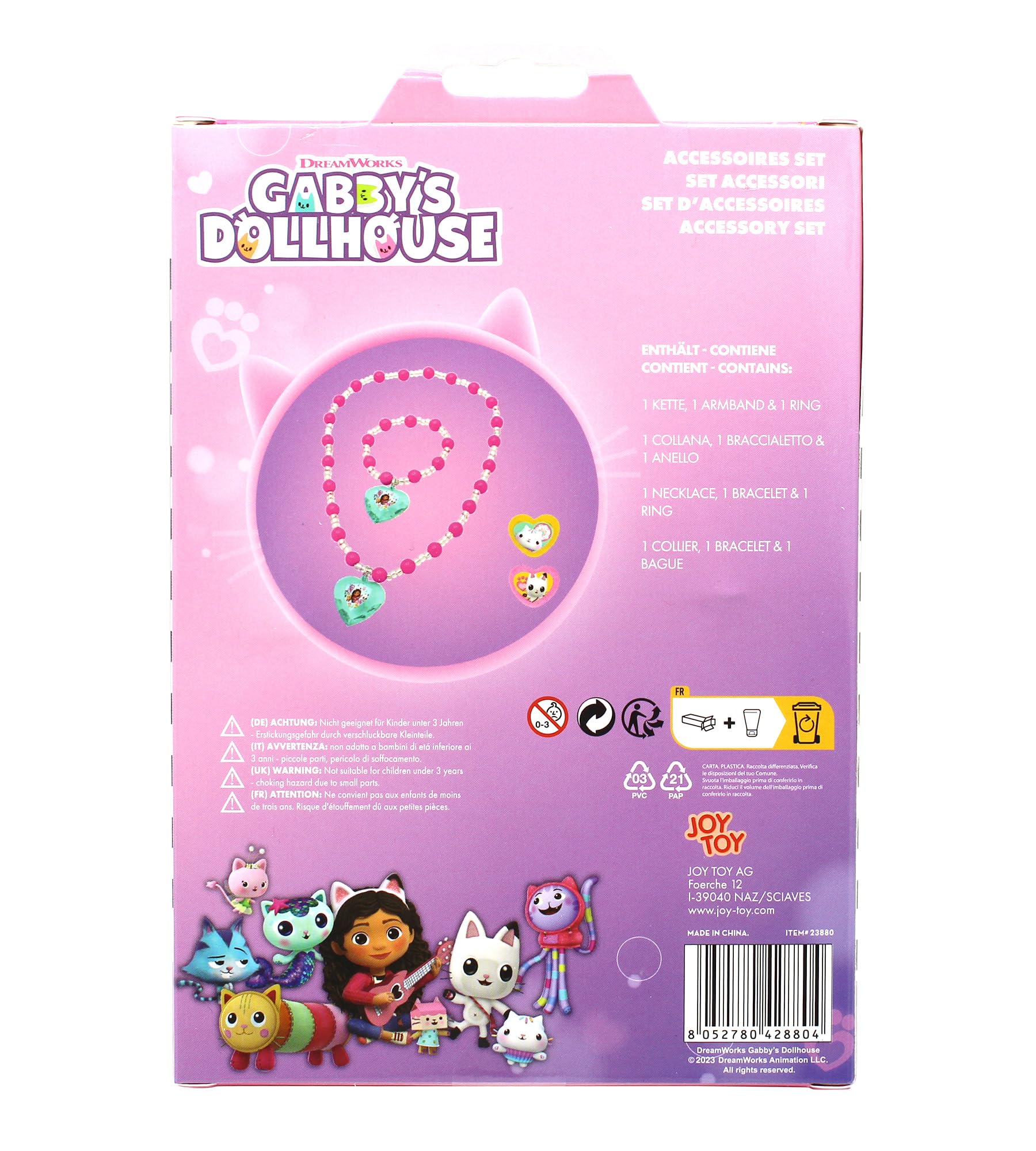 Joytoy 23880 Gabbys Gabby's Dollhouse zestaw biżuterii, wielokolorowy, normalny