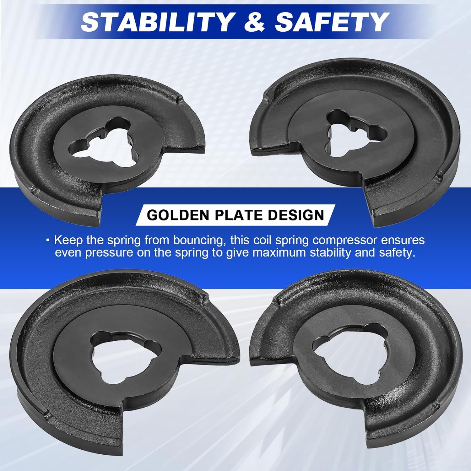 DASBET Suspension Coil Spring Compressor Set 5PCS Front Rear Axle Telescopic Repair Tool Kit Compatible with Mercedes Benz (Black)