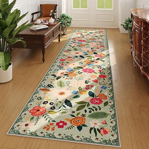 Miniatura 50 de Rugcomf Alfombra Pasillera para Pasillos Alfombra de Cocina Antideslizante 2'6''x8' Alfombras Lavables con Respaldo de Goma Alfombra Pasillera