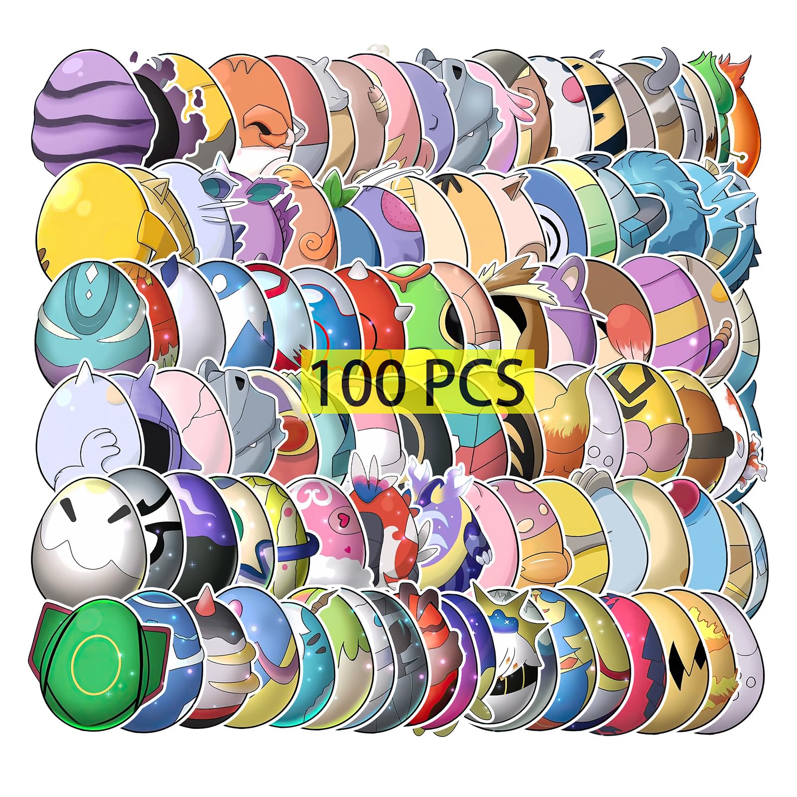 GTOTd Monster Eggs Stickers (100Pcs)