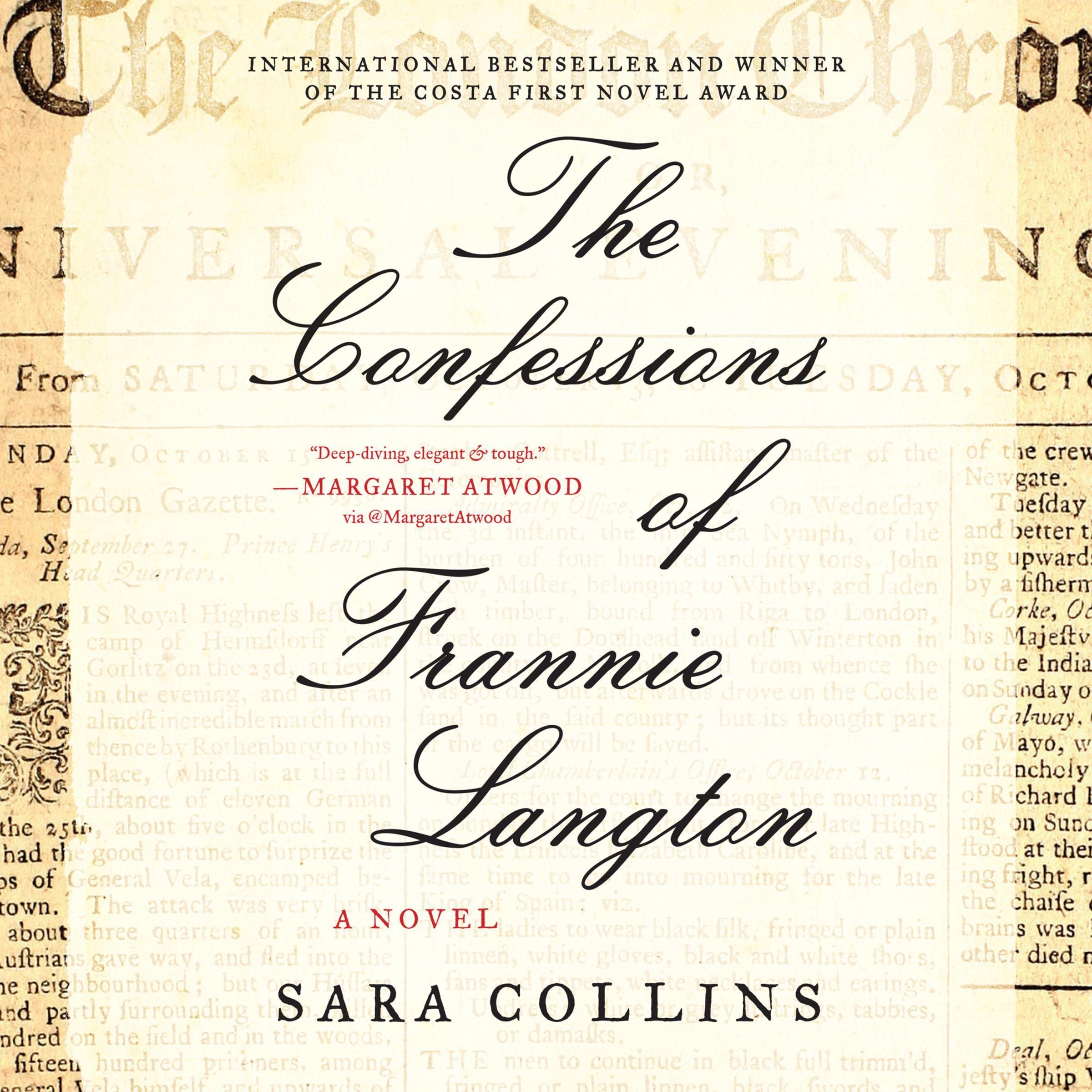 Cover art for The Confessions of Frannie Langton