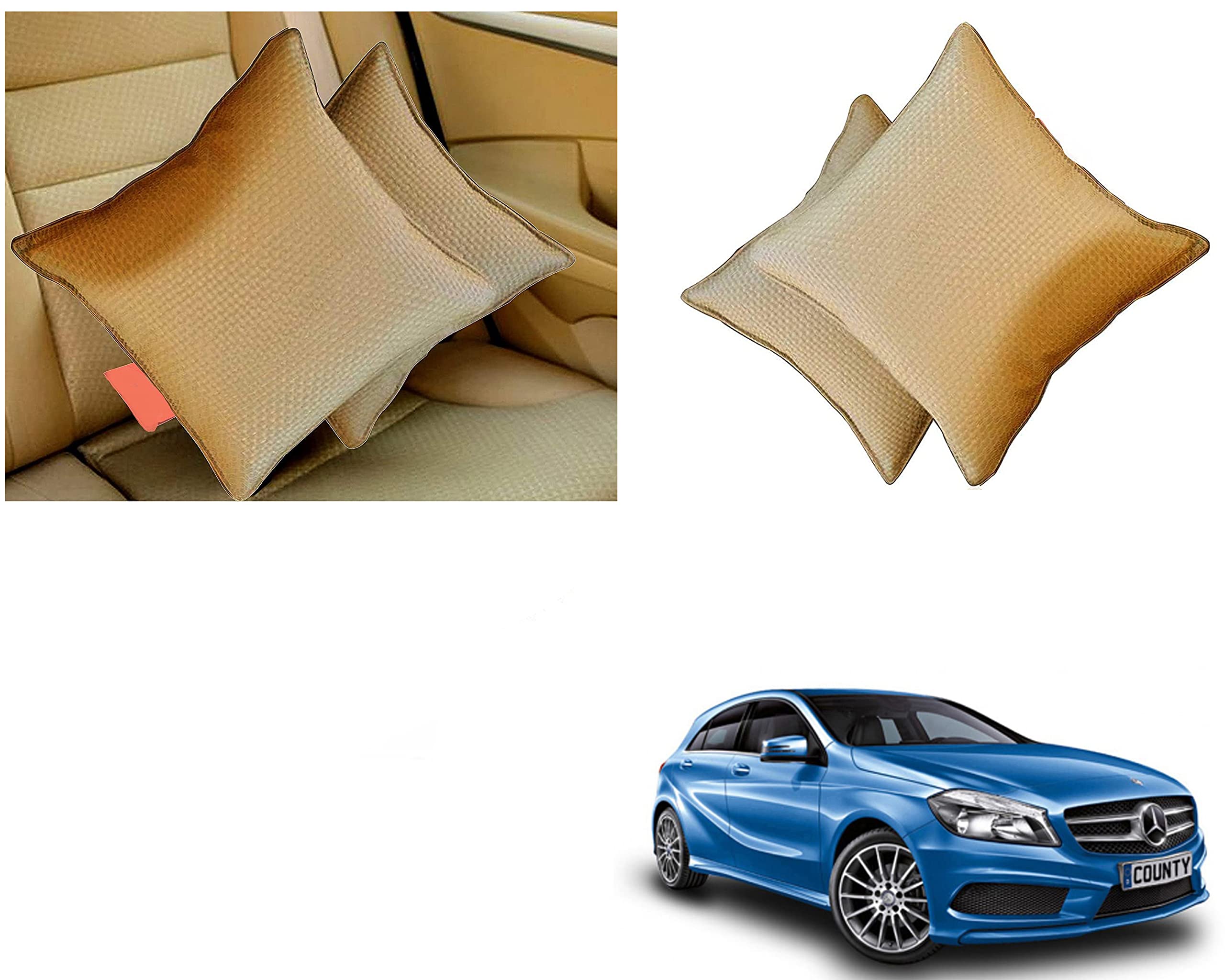 Shop Buy Seat Cushion Set Beige Color for Car Mercedes-Benz A