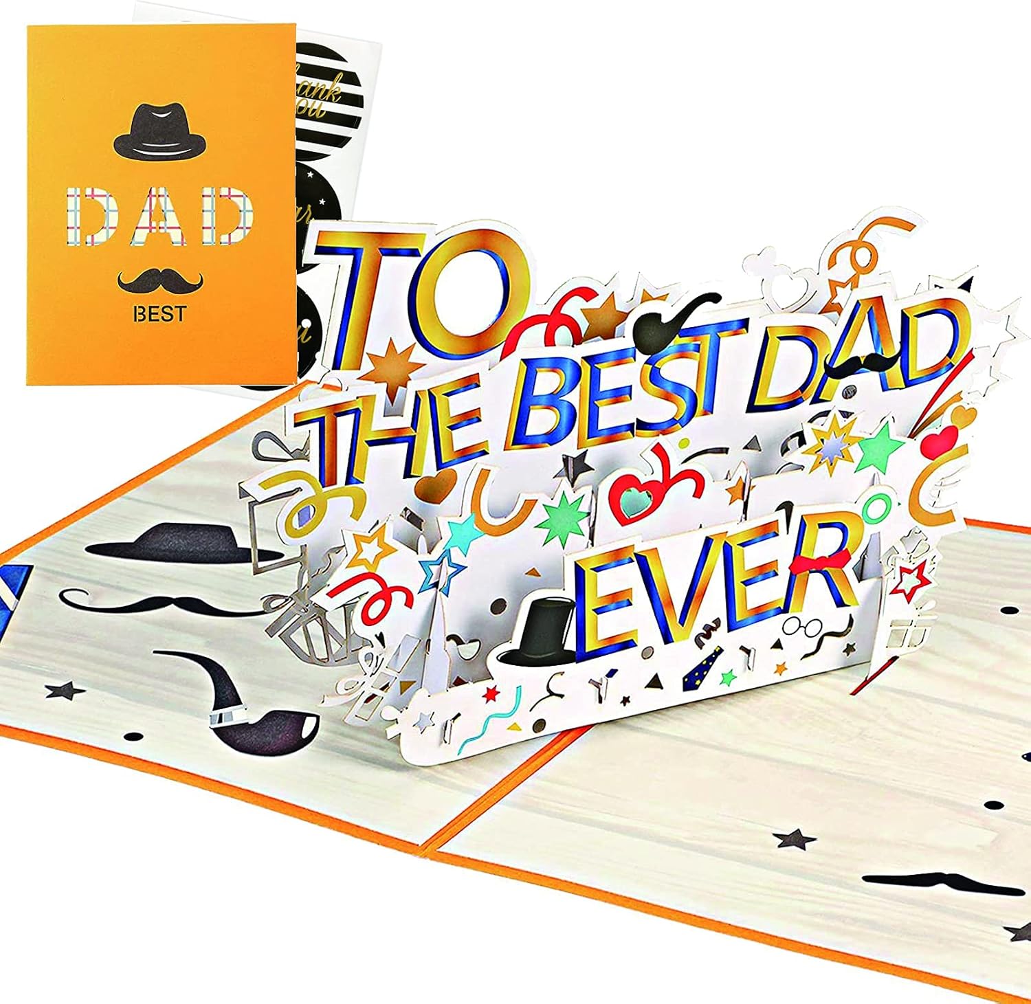 Amazon Com Towdesy 3d Pop Up Birthday Card To Father Birthday Greeting Card For Best Dad Best Dad Pop Up Card Fathers Day Card Greeting Card Card For Dad From Daughter Son