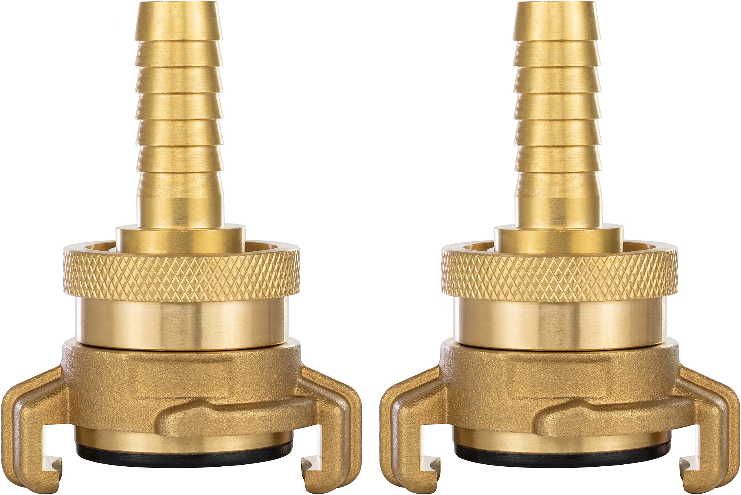 Poppstar Schnellkupplung 1/2 Zoll Messing - 2er Set Für Gartenschläuche