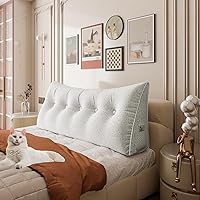 Vista 12 de Almohada de cuña acolchada de 14 libras para cabecero posicionador corporal soporte para la espalda almohada triangular para cabecero para dormir