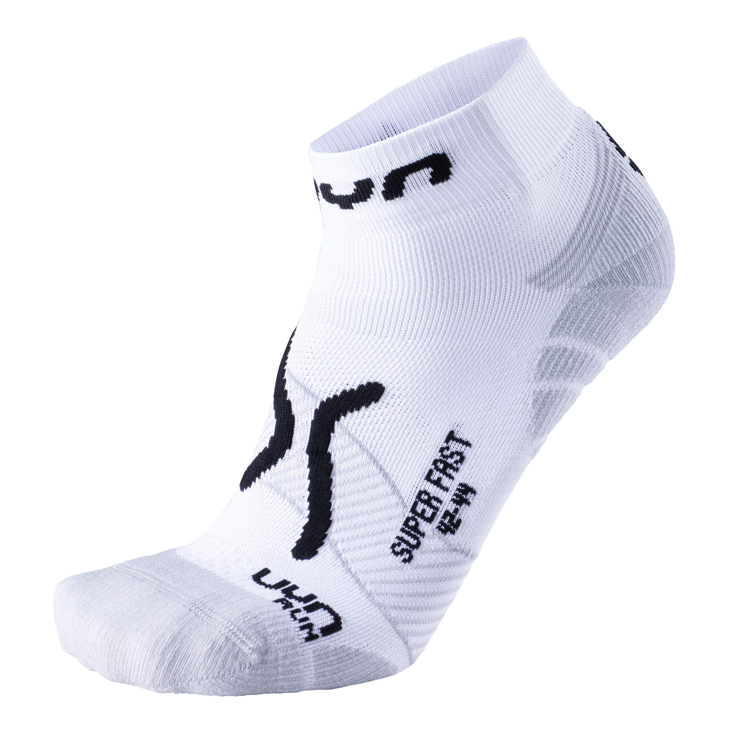 UYN S100065 RUN SUPER FAST Socks Men's White black 44